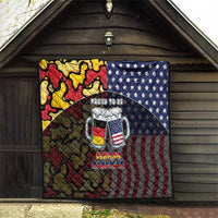 Germany American Heritage Month Quilt Beer Funny Style - Wonder Print Shop