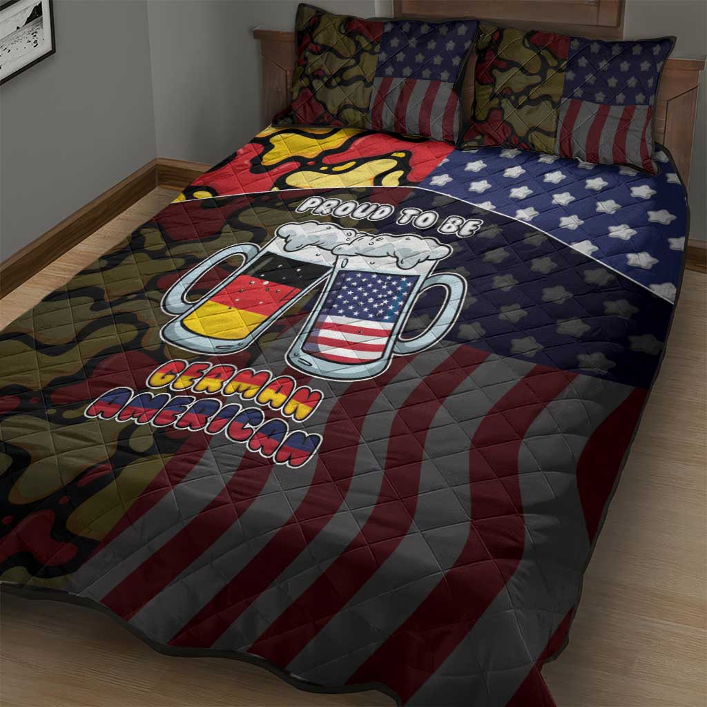 Germany American Heritage Month Quilt Bed Set Beer Funny Style - Wonder Print Shop