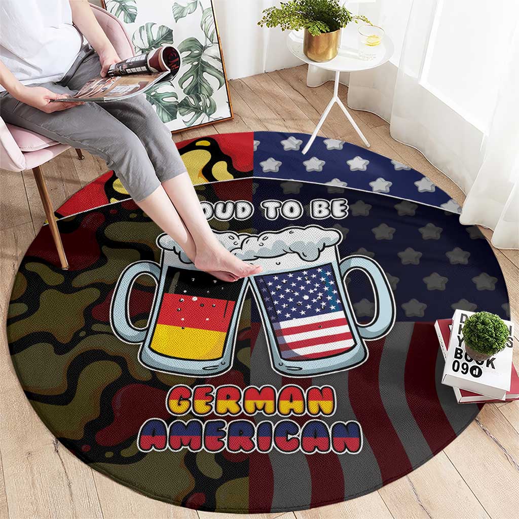 Germany American Heritage Month Round Carpet Beer Funny Style - Wonder Print Shop
