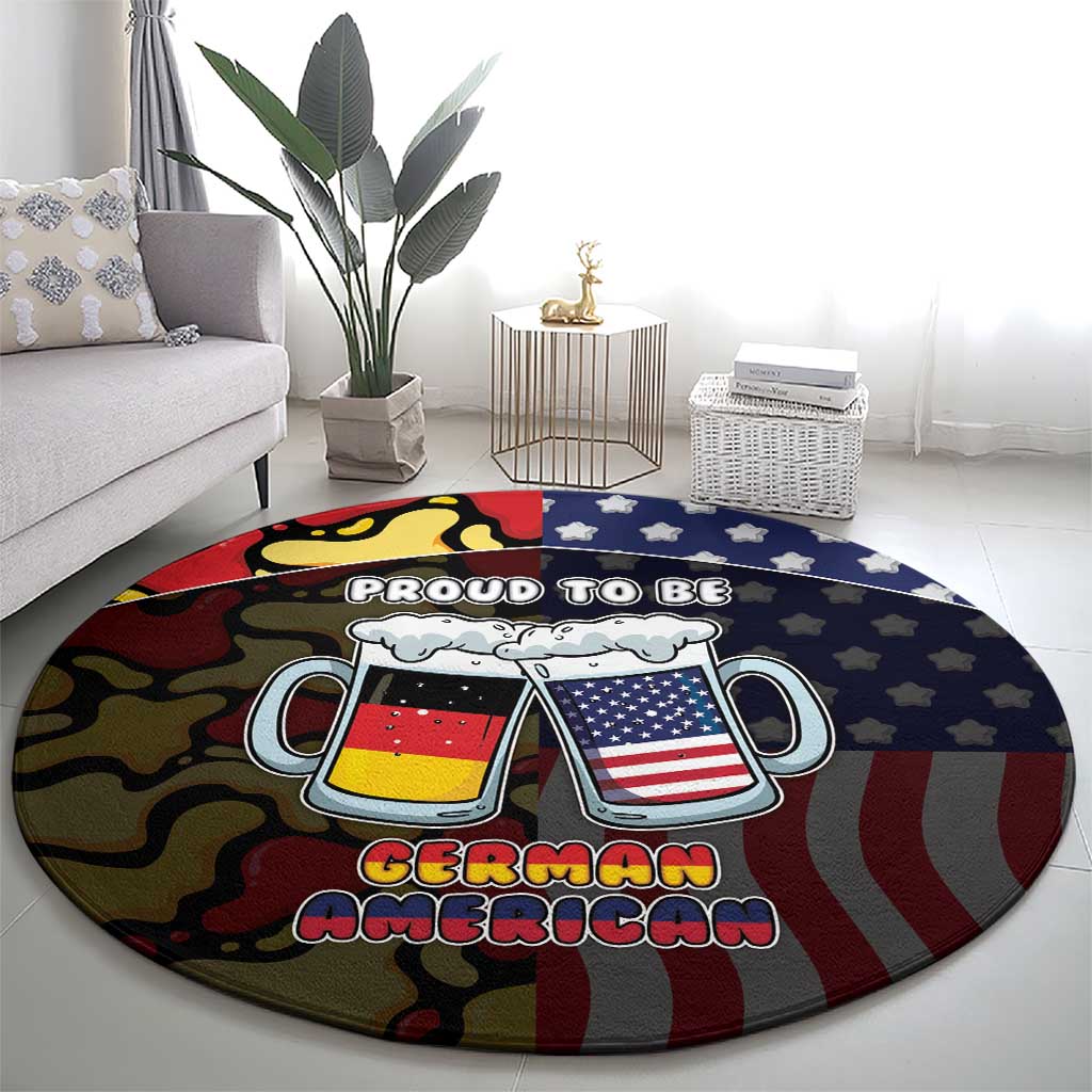 Germany American Heritage Month Round Carpet Beer Funny Style - Wonder Print Shop