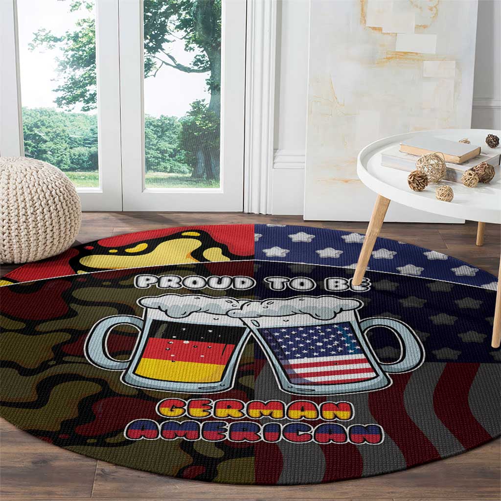 Germany American Heritage Month Round Carpet Beer Funny Style - Wonder Print Shop