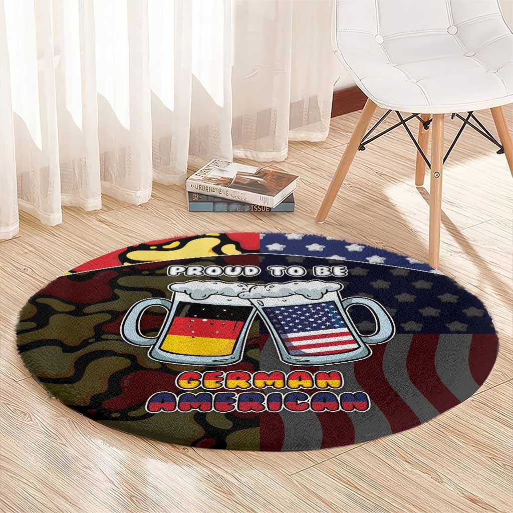 Germany American Heritage Month Round Carpet Beer Funny Style - Wonder Print Shop