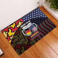 Germany American Heritage Month Rubber Doormat Beer Funny Style - Wonder Print Shop