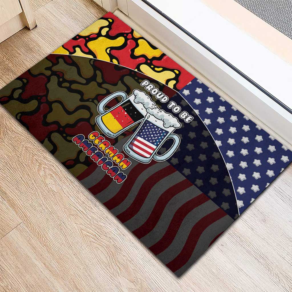 Germany American Heritage Month Rubber Doormat Beer Funny Style - Wonder Print Shop