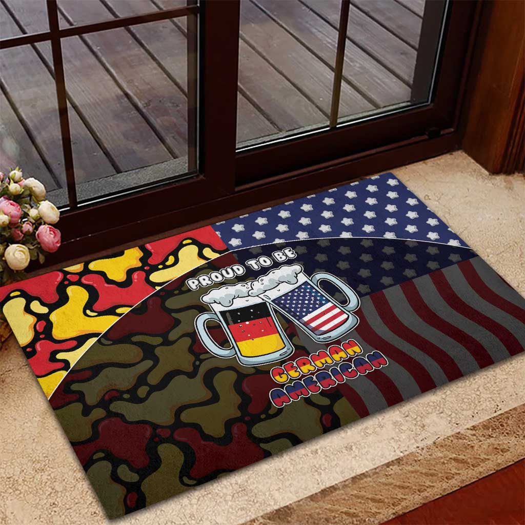 Germany American Heritage Month Rubber Doormat Beer Funny Style - Wonder Print Shop