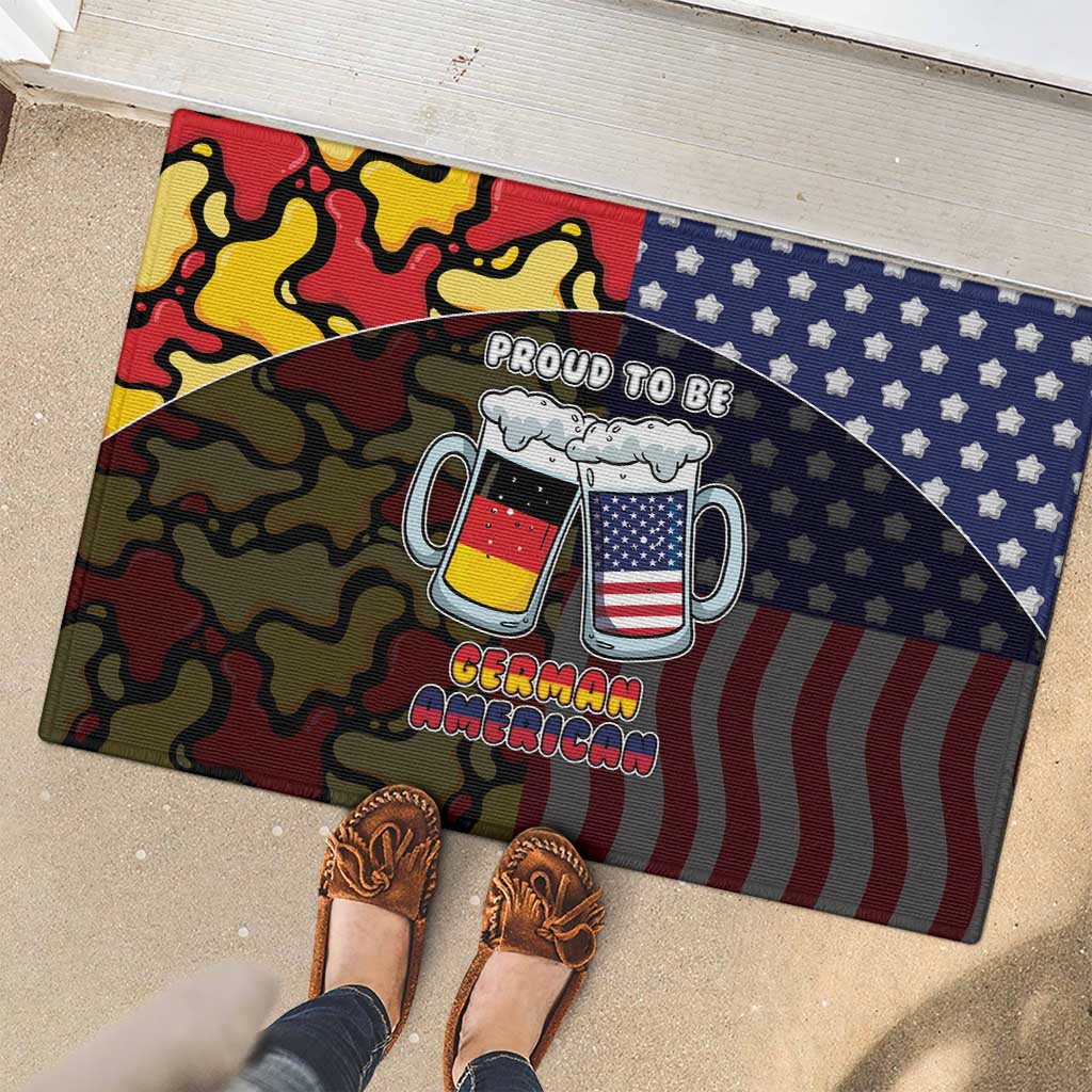 Germany American Heritage Month Rubber Doormat Beer Funny Style - Wonder Print Shop