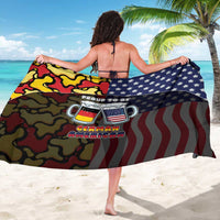 Germany American Heritage Month Sarong Beer Funny Style - Wonder Print Shop