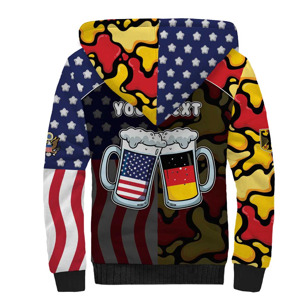 Personalized Germany American Heritage Month Sherpa Hoodie Beer Funny Style - Wonder Print Shop