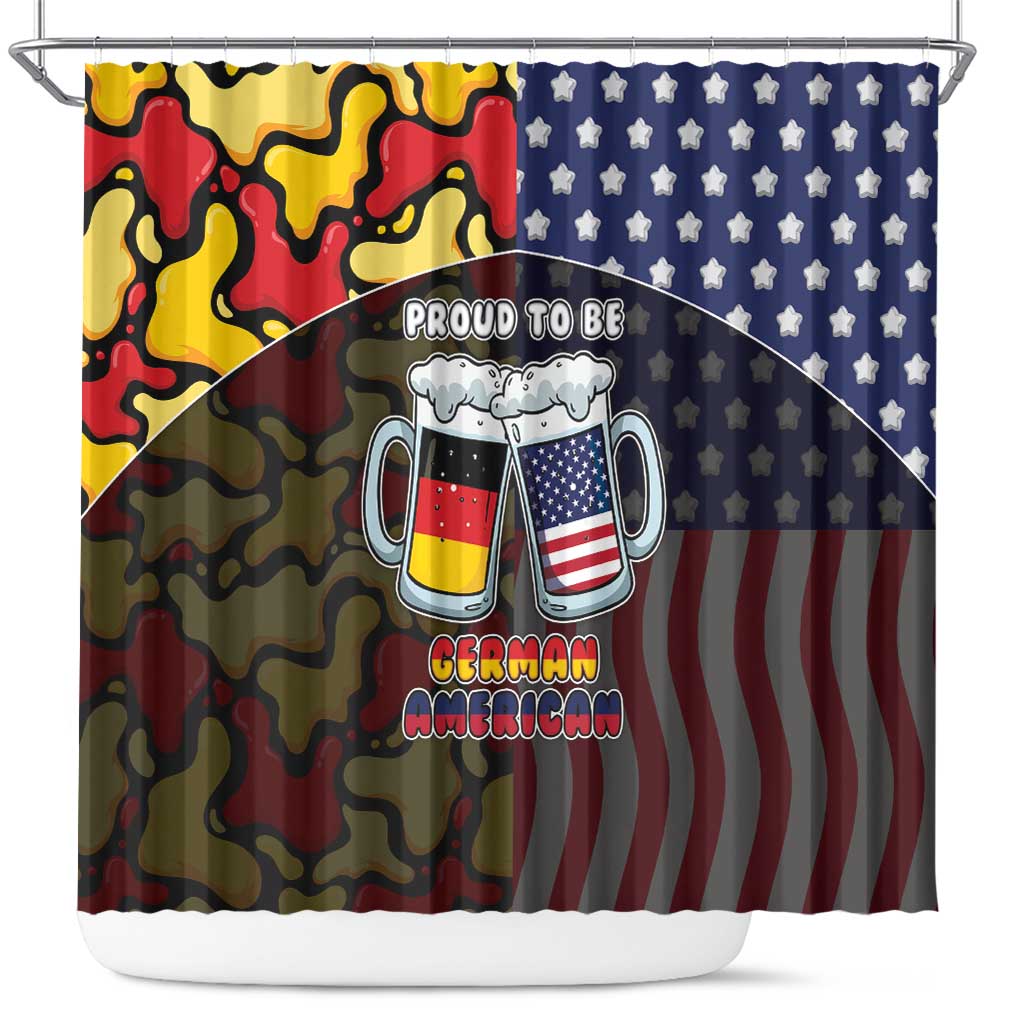 Germany American Heritage Month Shower Curtain Beer Funny Style - Wonder Print Shop