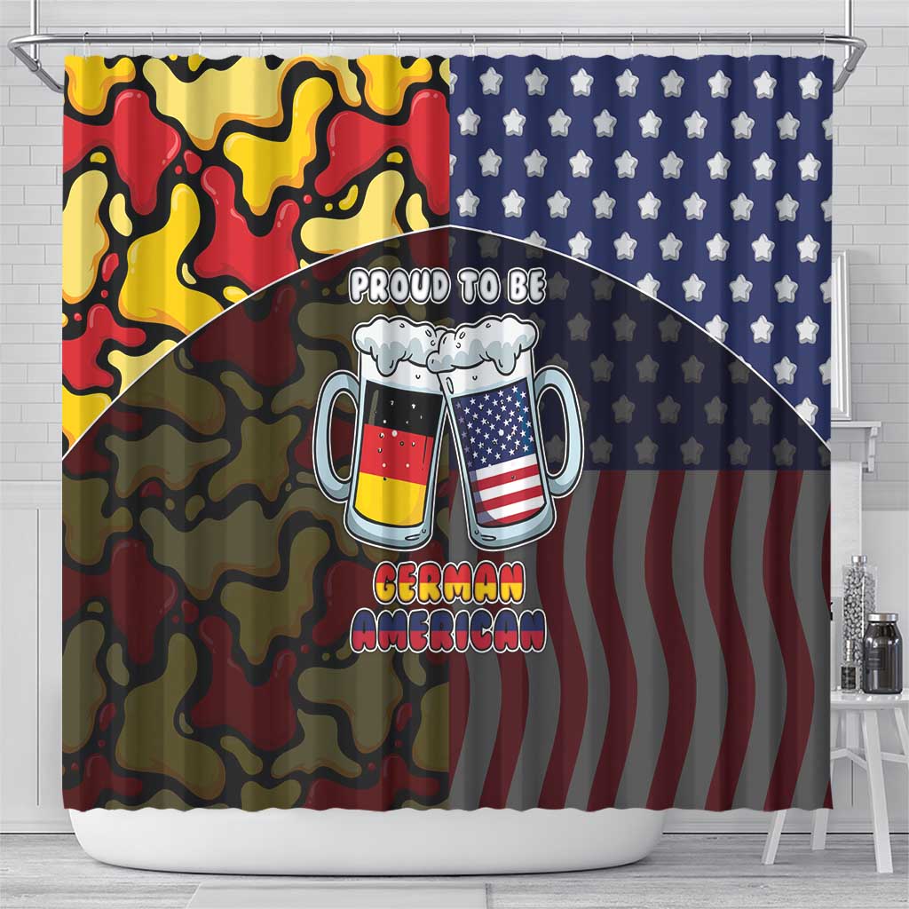 Germany American Heritage Month Shower Curtain Beer Funny Style - Wonder Print Shop
