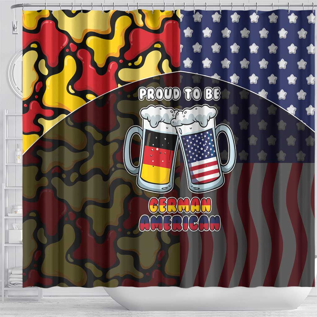 Germany American Heritage Month Shower Curtain Beer Funny Style - Wonder Print Shop