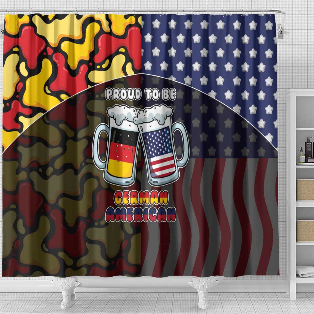 Germany American Heritage Month Shower Curtain Beer Funny Style - Wonder Print Shop