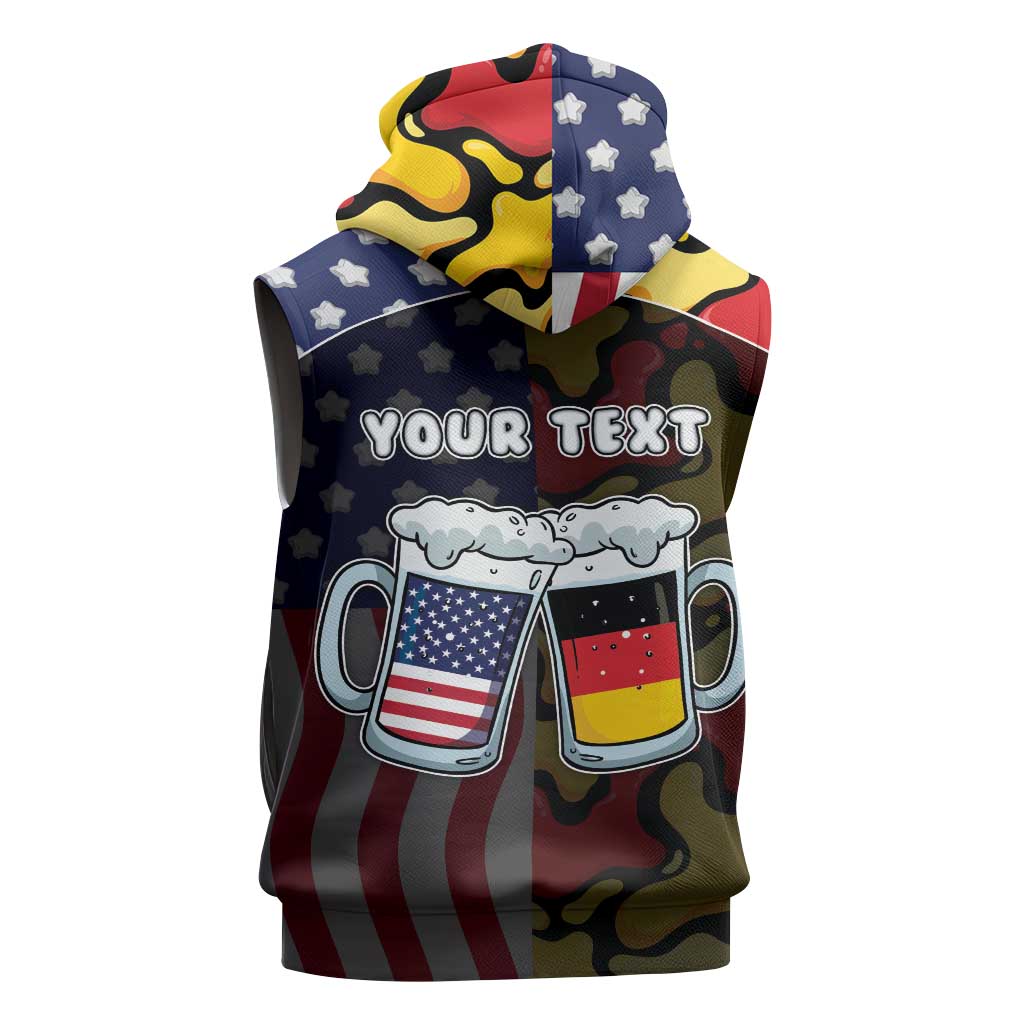 Personalized Germany American Heritage Month Sleeveless Hoodie Beer Funny Style - Wonder Print Shop