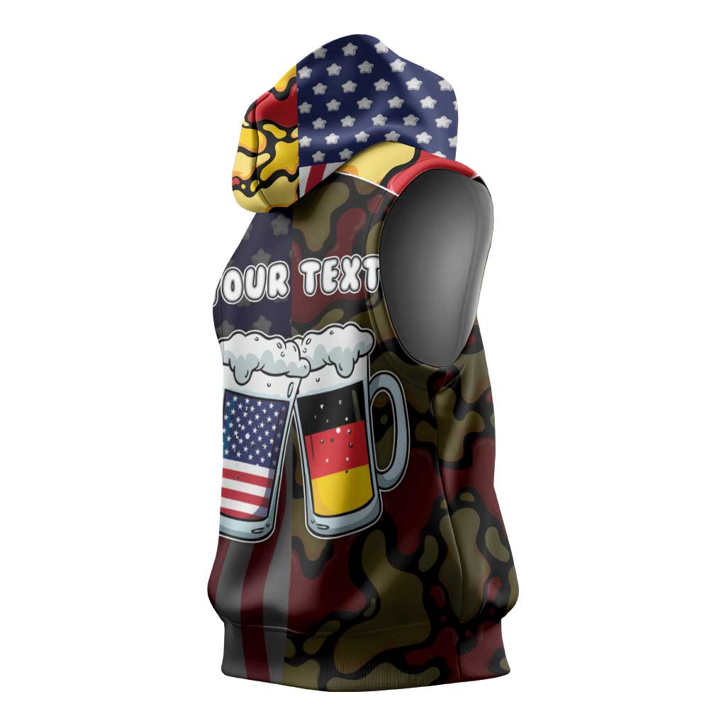 Personalized Germany American Heritage Month Sleeveless Hoodie Beer Funny Style - Wonder Print Shop