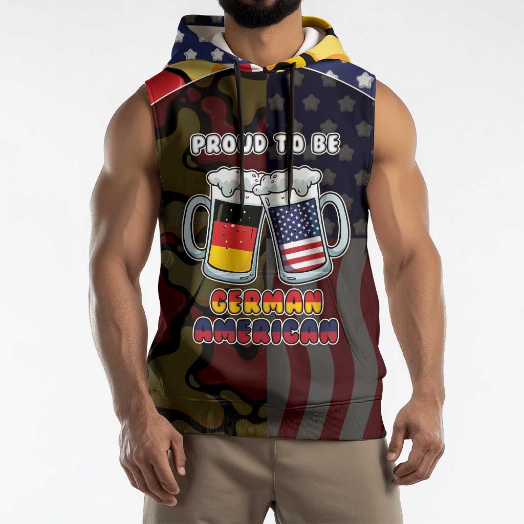 Personalized Germany American Heritage Month Sleeveless Hoodie Beer Funny Style - Wonder Print Shop