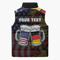 Personalized Germany American Heritage Month Sleeveless Puffer Jacket Beer Funny Style - Wonder Print Shop