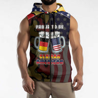 Personalized Germany American Heritage Month Sleeveless Zip Hoodie Beer Funny Style - Wonder Print Shop