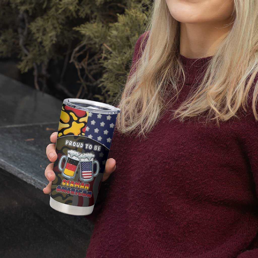 Personalized Germany American Heritage Month Tumbler Cup Beer Funny Style - Wonder Print Shop