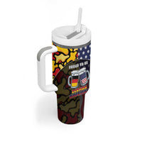 Personalized Germany American Heritage Month Tumbler With Handle Beer Funny Style - Wonder Print Shop