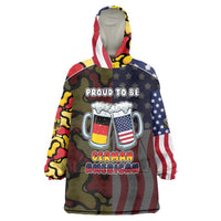 Personalized Germany American Heritage Month Wearable Blanket Hoodie Beer Funny Style - Wonder Print Shop