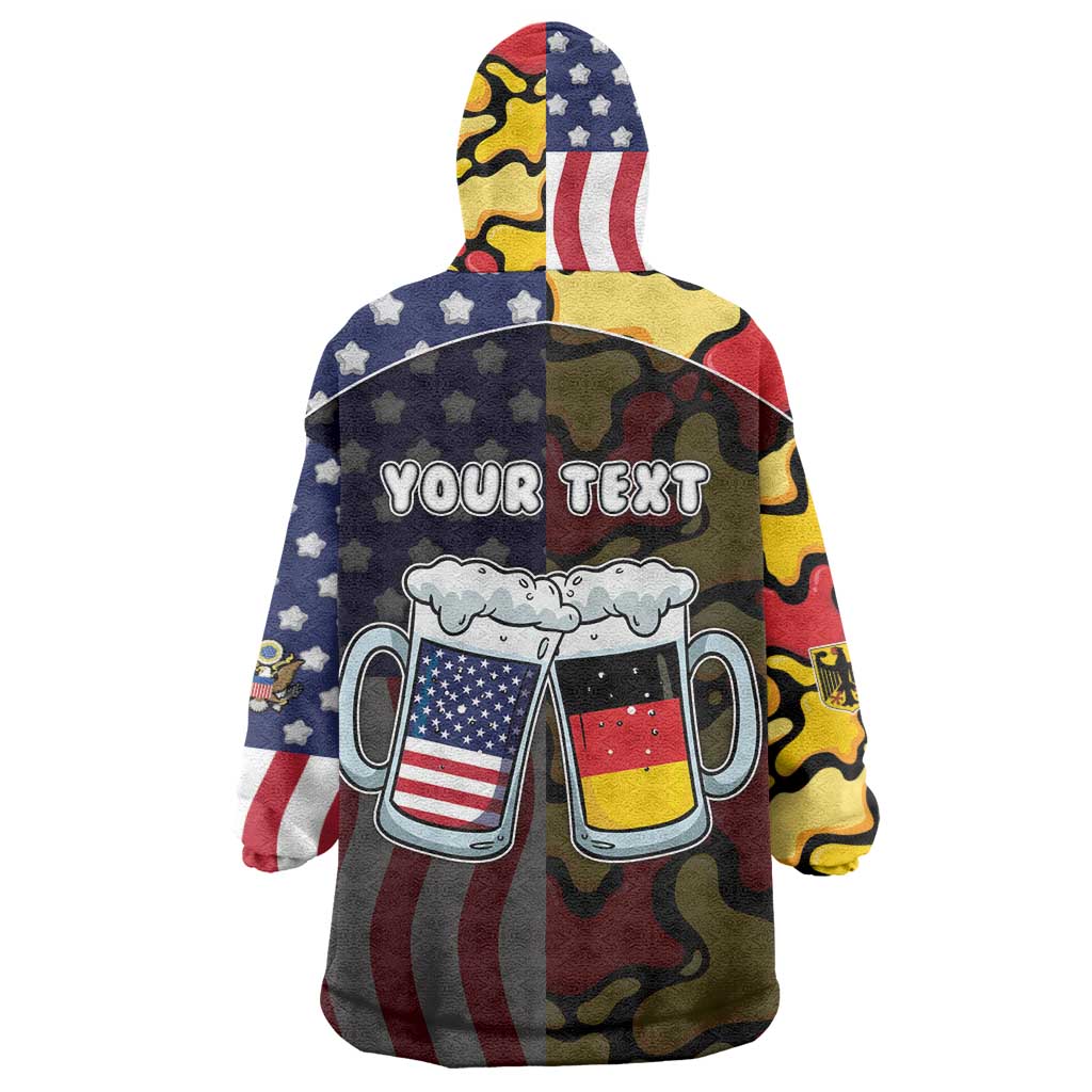 Personalized Germany American Heritage Month Wearable Blanket Hoodie Beer Funny Style - Wonder Print Shop