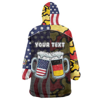Personalized Germany American Heritage Month Wearable Blanket Hoodie Beer Funny Style - Wonder Print Shop