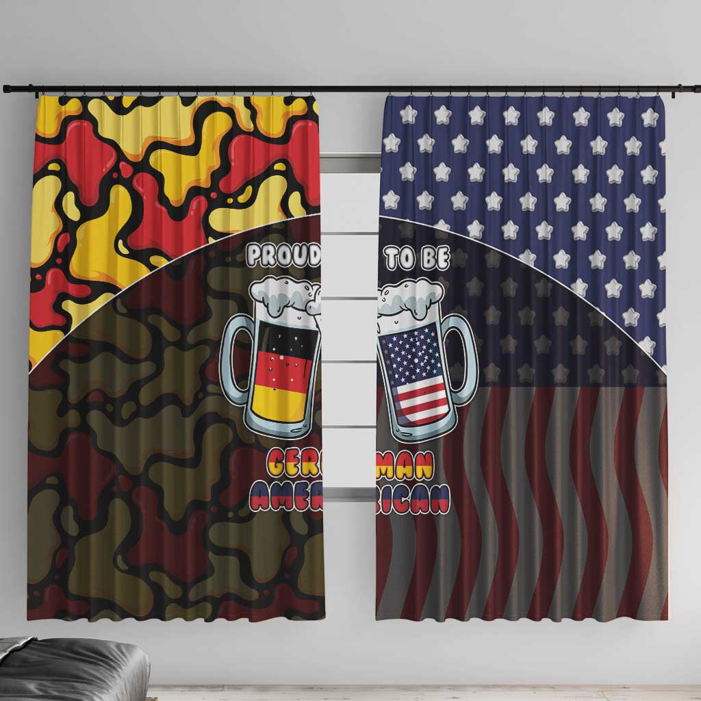 Germany American Heritage Month Window Curtain Beer Funny Style - Wonder Print Shop