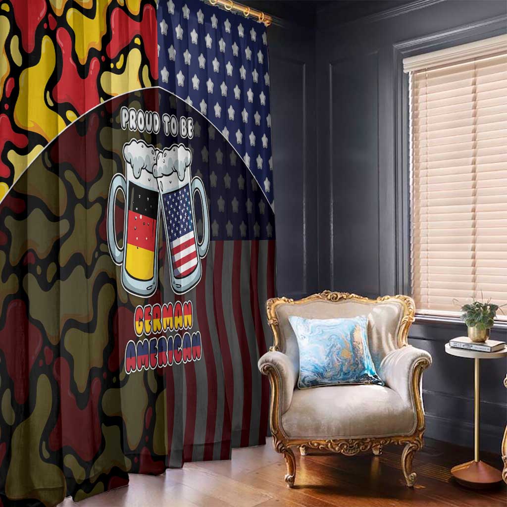 Germany American Heritage Month Window Curtain Beer Funny Style - Wonder Print Shop