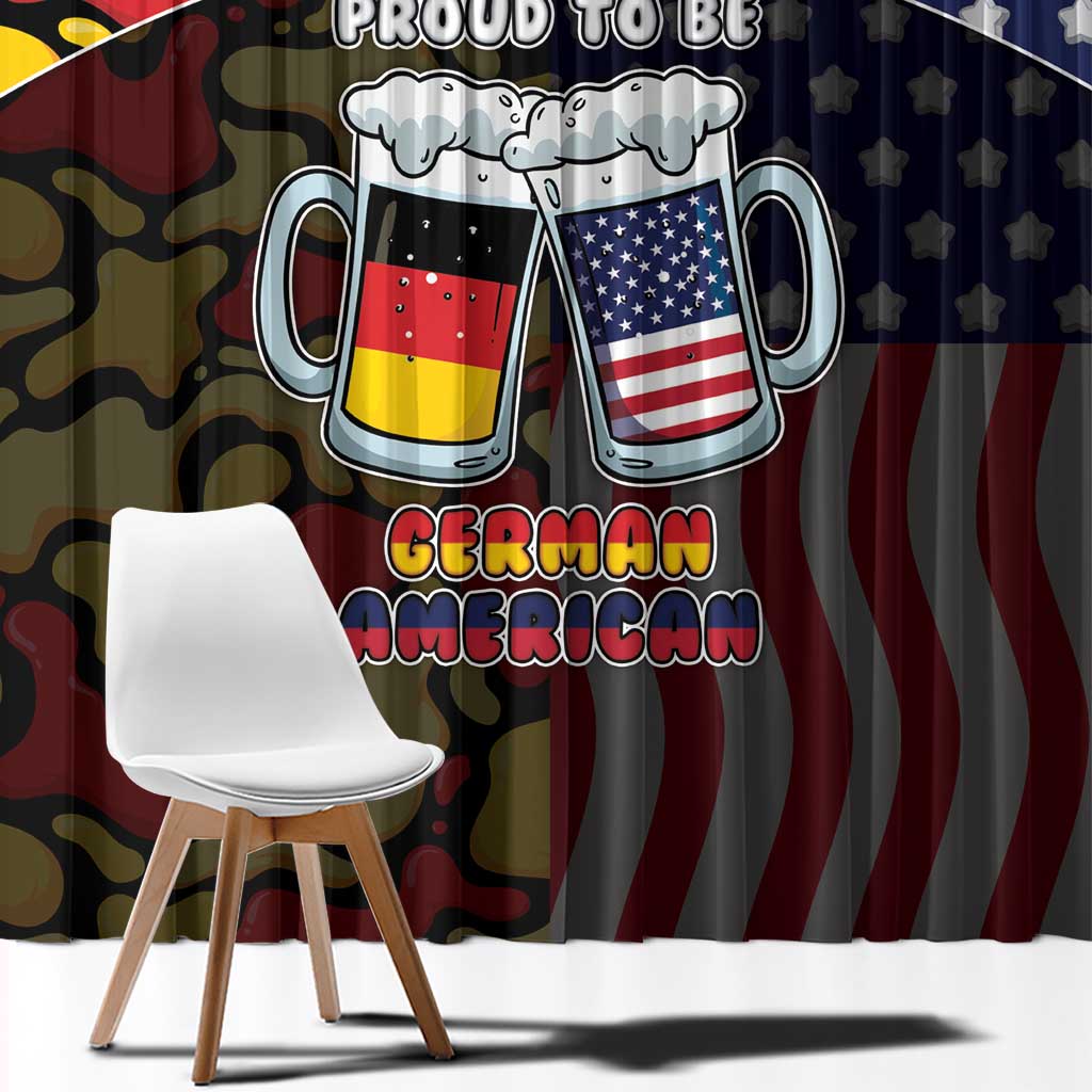 Germany American Heritage Month Window Curtain Beer Funny Style - Wonder Print Shop