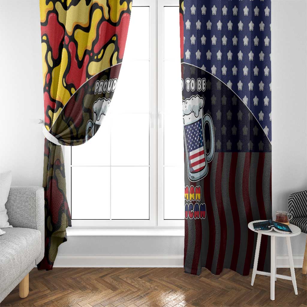 Germany American Heritage Month Window Curtain Beer Funny Style - Wonder Print Shop
