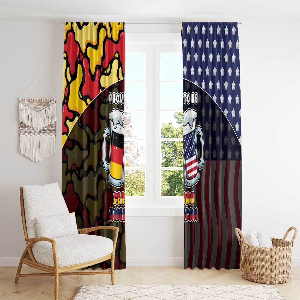 Germany American Heritage Month Window Curtain Beer Funny Style - Wonder Print Shop