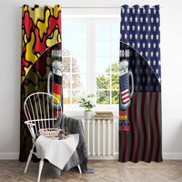 Germany American Heritage Month Window Curtain Beer Funny Style - Wonder Print Shop