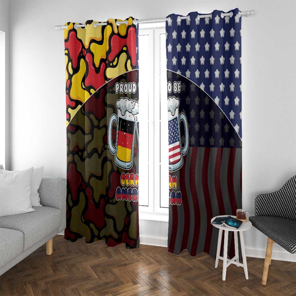 Germany American Heritage Month Window Curtain Beer Funny Style - Wonder Print Shop