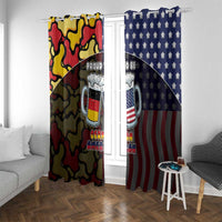 Germany American Heritage Month Window Curtain Beer Funny Style - Wonder Print Shop