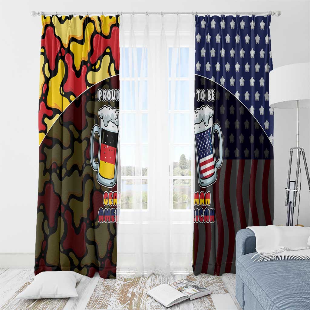 Germany American Heritage Month Window Curtain Beer Funny Style - Wonder Print Shop