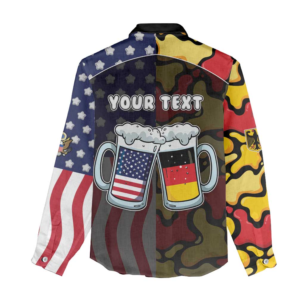 Personalized Germany American Heritage Month Women Casual Shirt Beer Funny Style - Wonder Print Shop