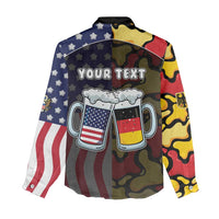 Personalized Germany American Heritage Month Women Casual Shirt Beer Funny Style - Wonder Print Shop