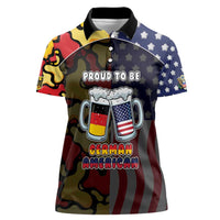 Personalized Germany American Heritage Month Women Polo Shirt Beer Funny Style - Wonder Print Shop