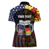 Personalized Germany American Heritage Month Women Polo Shirt Beer Funny Style - Wonder Print Shop