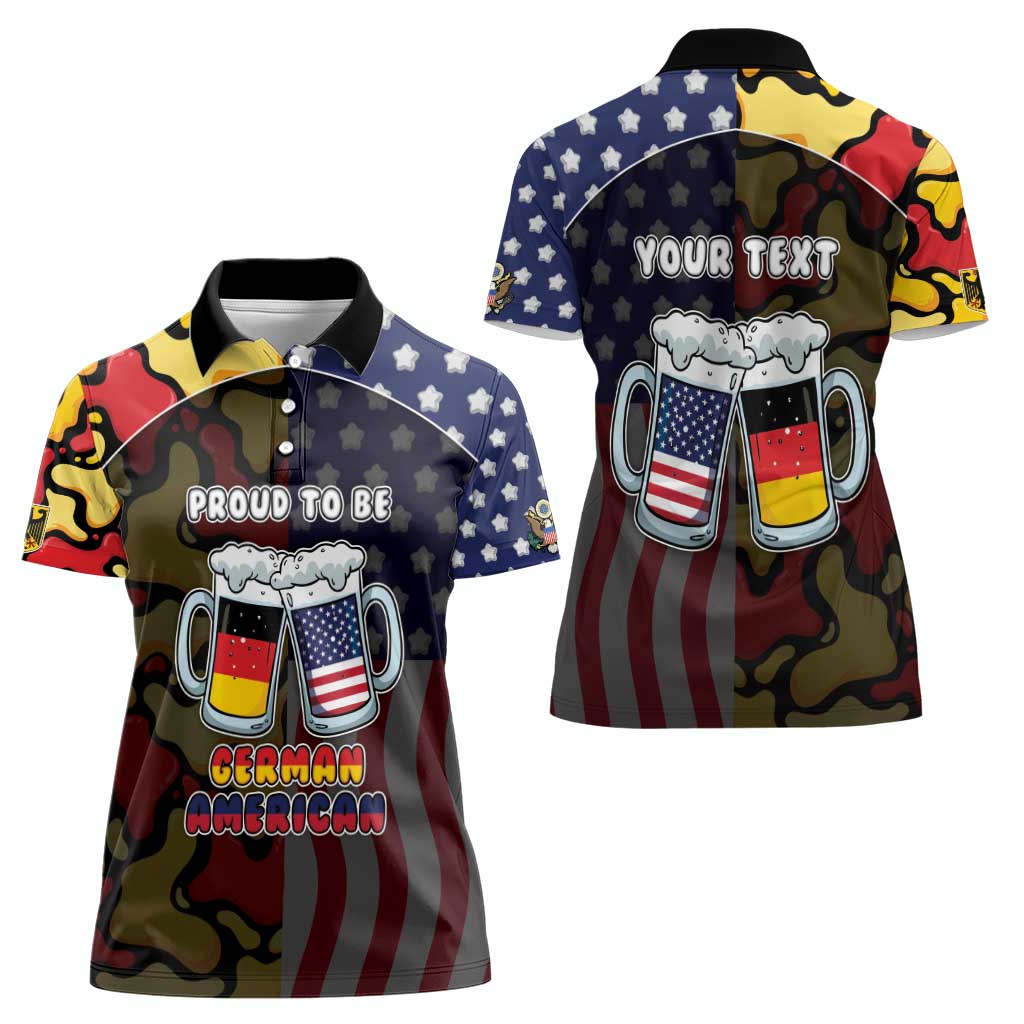 Personalized Germany American Heritage Month Women Polo Shirt Beer Funny Style - Wonder Print Shop