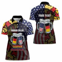 Personalized Germany American Heritage Month Women Polo Shirt Beer Funny Style - Wonder Print Shop