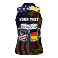 Personalized Germany American Heritage Month Women Sleeveless Polo Shirt Beer Funny Style - Wonder Print Shop