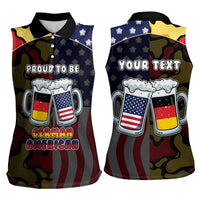 Personalized Germany American Heritage Month Women Sleeveless Polo Shirt Beer Funny Style - Wonder Print Shop