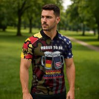 Personalized Germany American Heritage Month Zipper Polo Shirt Beer Funny Style - Wonder Print Shop