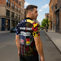 Personalized Germany American Heritage Month Zipper Polo Shirt Beer Funny Style - Wonder Print Shop
