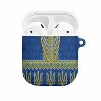 Ukraine Vyshyvanka Motif AirPods Case Ukrainian Coat Of Arms Rose Patterns - Wonder Print Shop