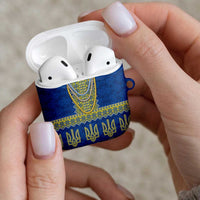Ukraine Vyshyvanka Motif AirPods Case Ukrainian Coat Of Arms Rose Patterns - Wonder Print Shop