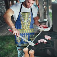Ukraine Vyshyvanka Motif Apron Ukrainian Coat Of Arms Rose Patterns - Wonder Print Shop