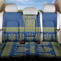 Ukraine Vyshyvanka Motif Back Car Seat Cover Ukrainian Coat Of Arms Rose Patterns - Wonder Print Shop