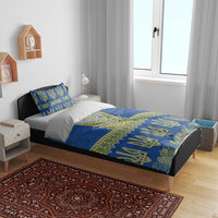 Ukraine Vyshyvanka Motif Bedding Set Ukrainian Coat Of Arms Rose Patterns - Wonder Print Shop